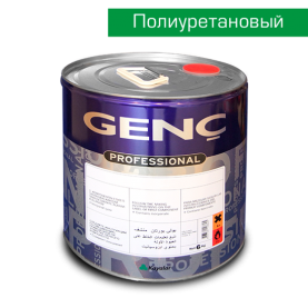 Полиуретановая белая краска BP700. 5 кг. Полуматовая. Genc PU Panel Door Topcoat 700